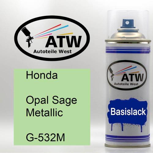 Honda, Opal Sage Metallic, G-532M: 400ml Sprühdose, von ATW Autoteile West.
